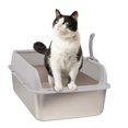 thumbnail image 1 of PETMAKER Stainless Steel Cat Litter Box with High Sides and Scoop Included, 1 of 7