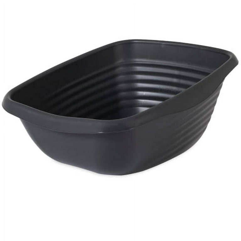 Hi back litter pan deals