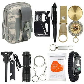 PETORIX 11-in-1 Survival Kit,Tactical Gear Set Survival Gear,Multi-Functional Emergency Tools Emergency Survival Kit,Multicolor