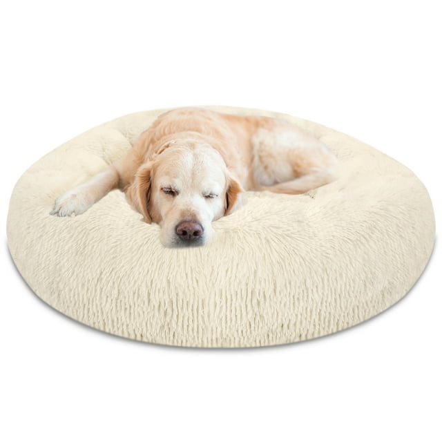 PETORO Dog Bed, Cat Bed, Pet Bed, AntiAnxiety Machine Washable Donut