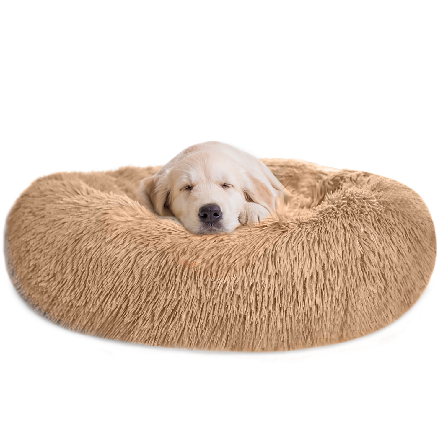 PETORO Dog Bed, Cat Bed, Pet Bed, AntiAnxiety Machine Washable Donut