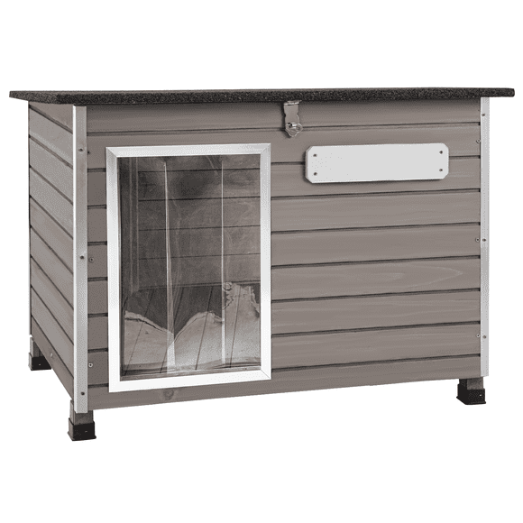 PETSCOSSET Dog House Outdoor Wooden Puppy Shelter for Small Sized Dogs