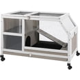 thumbnail image 1 of PETSCOSSET Guinea Pig Cage Indoor, Large Small Animal Cage on Wheels with Ramp & Hideout, Easy Clean Hamster Cage with Deep Pull-Out Tray, 1 of 6
