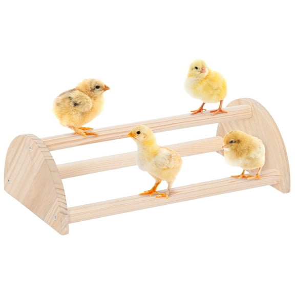 Petsfit Wooden Chicken Perch with Prevent Rotation, Easy to Assemble & Clean, Fun Toy for Chickens