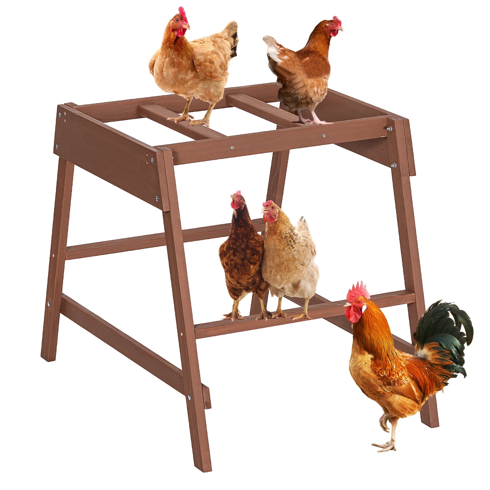 PETSFIT Chicken Coop Roost with Multiple Chicken PerchesChicken Accessory for Pet's Health & Happy, Chicken Roosting Bars Fit for 4-6 Chicks