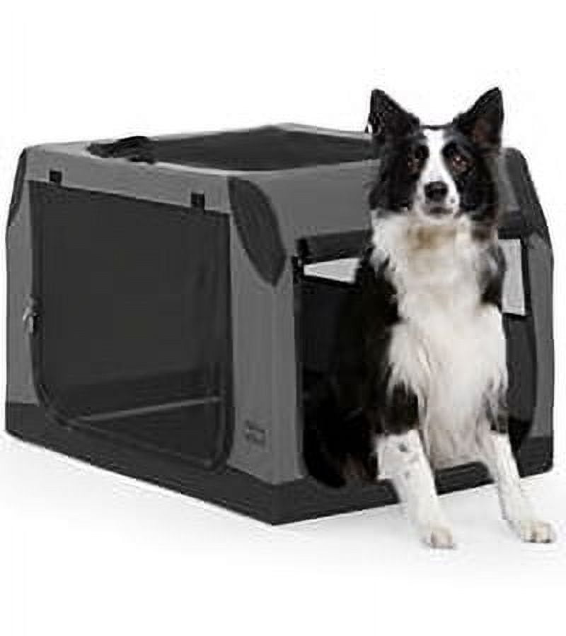 PETSFIT Dog Travel Crate, Soft Sided Dog Crate - 36 Inch Sturdy ...