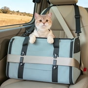 PETSFIT Pet Carrier Airline Approved, Soft-Sided Cat Carrier with Patented Car Buckle, Lightweight and Collapsible with Adjustable Shoulder Strap, Soft Cushion,
