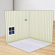 PETSOLA 1:6 Scale Backdrop Scene, Simulation Parking Background Diorama, Vehicle Model Showcase for Dolls, Action Figures Diecast Car bedroom