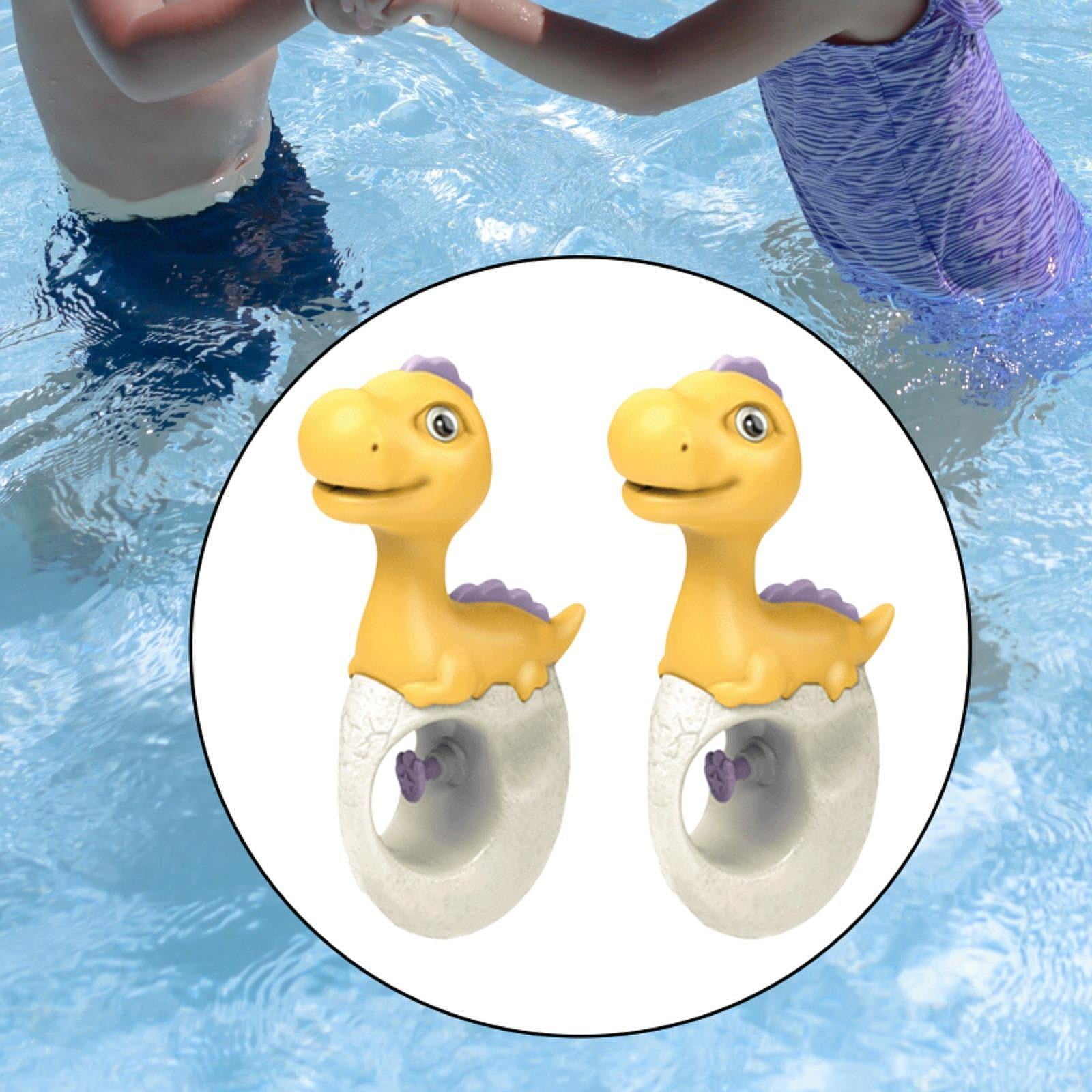 PETSOLA 2Pcs Water Sprinkler for Kids,Summer Beach Game,Fun,Portable Water Soaker Spray Toy for Park Garden Indoor Swimming Pool Yard yellow