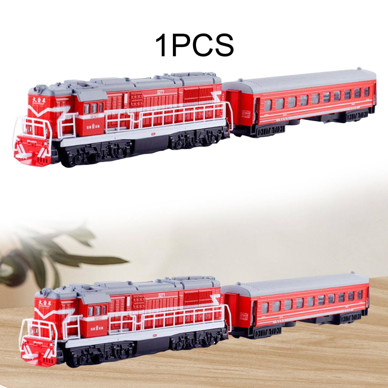 PETSOLA Alloy Simulation Classical Train Set Transport Passenger Train Model Sculpture ...