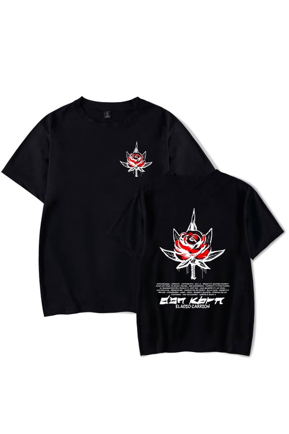 Eladio Carrion merch Don Kbrn World Tour tshirt crewneck short sleeve tshirt men/women rappper hip hop tops