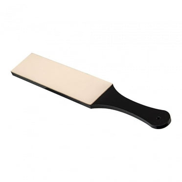PETSOLA Honing Compound Sharpening Polishing Compound Sharpening Board Stropping Block PU Leather Strop for Wood Carving Polish 35x4.9cm