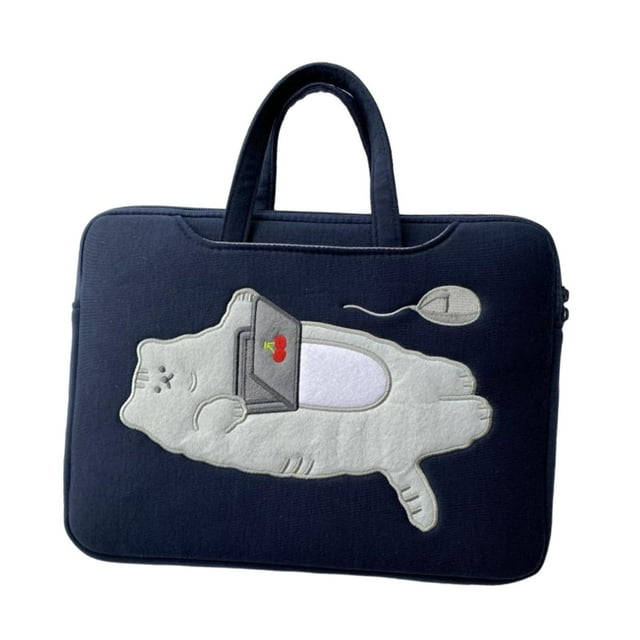 PETSOLA Laptop Bag Computer Handbag,Protective Dust Cover with Handle,Cat Outdoor Travel Lightweight Laptop Sleeve Case for Men Women 15.6 inches