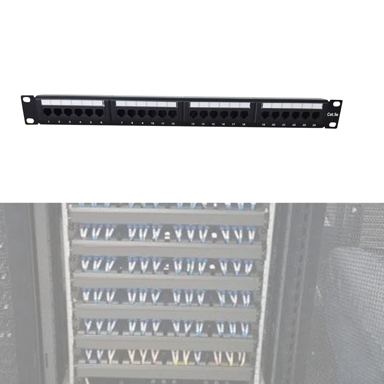 PETSOLA Network Cable Patch Panel Cable Management Bar Cable Storage ...