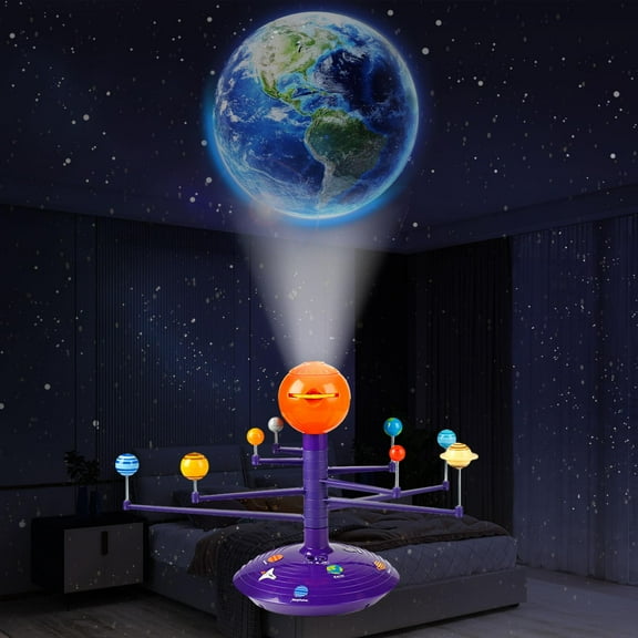 PETSOLA Planetarium Galaxy Solars System Model Kits, DIY Party Early Learning Enlightenment 8 Planets Solar System Model,