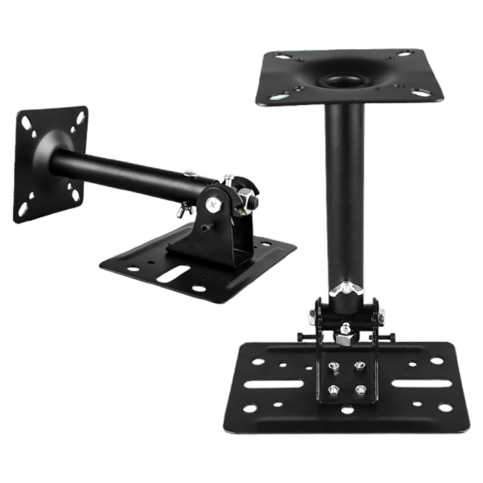 GE 70567 Universal Speaker Mounting Brackets - Black Wall/Ceiling Mount For Speakers Up To 9 Lbs
