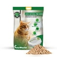PETSWORLD 100 Natural Pine Wood Cat Litter, NonClumping, NonTracking