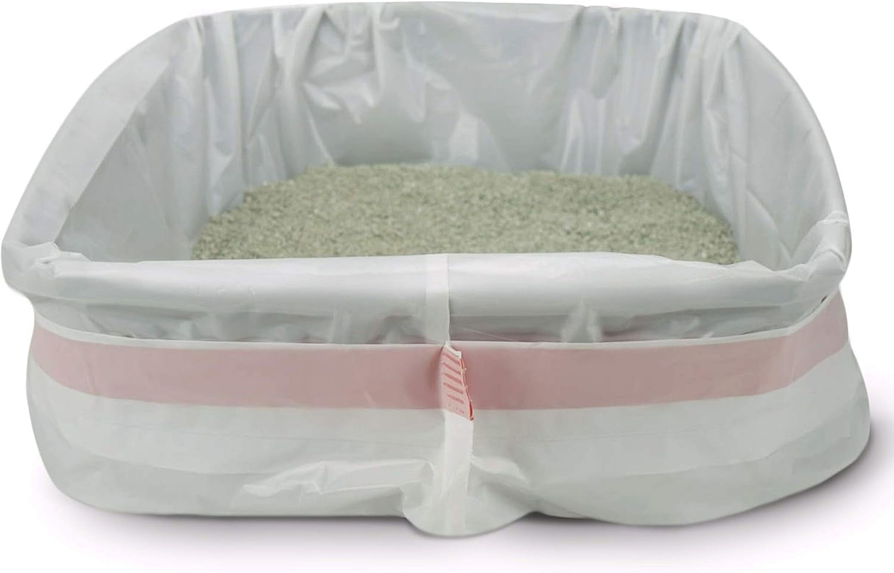 PETSWORLD Cat Litter Box Liners, 25 Count, 45 x 18 Inches Jumbo Extra Large Heavy Duty Litter