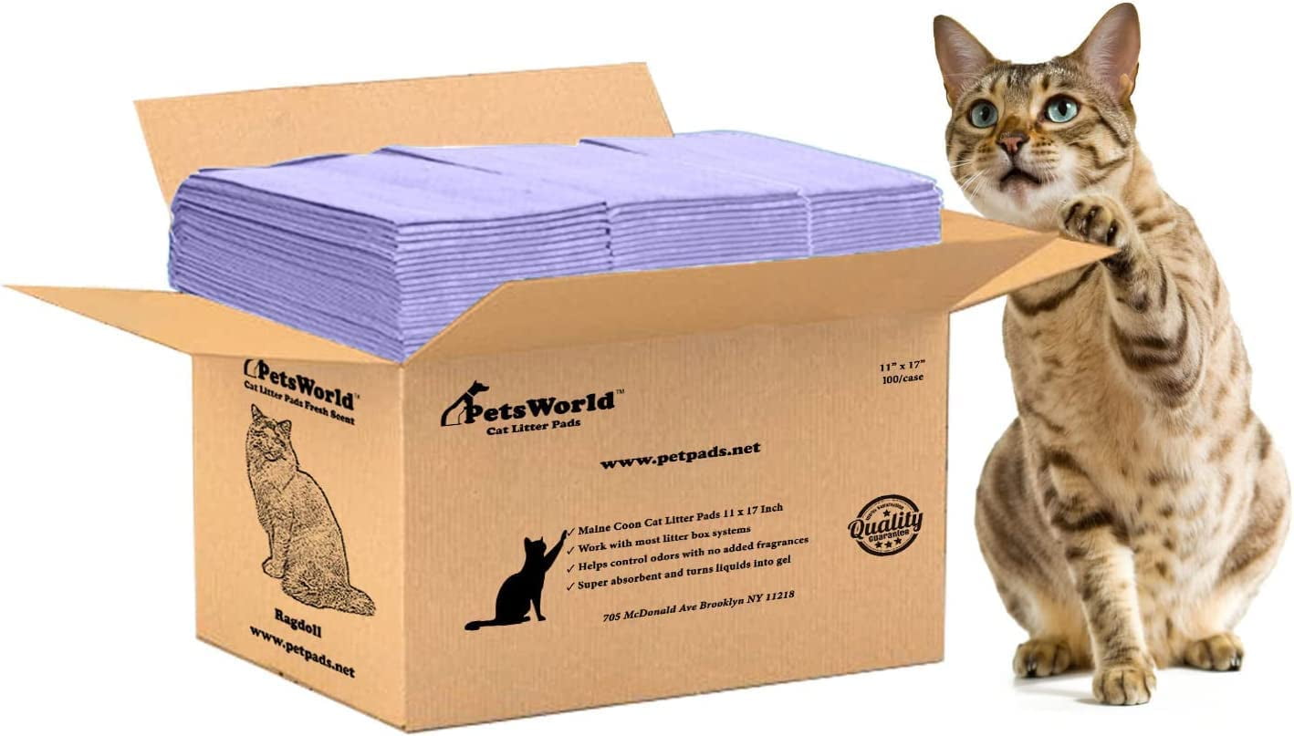 PETSWORLD Cat Pad Refills for Tidy Cats Breeze Litter System for Cat