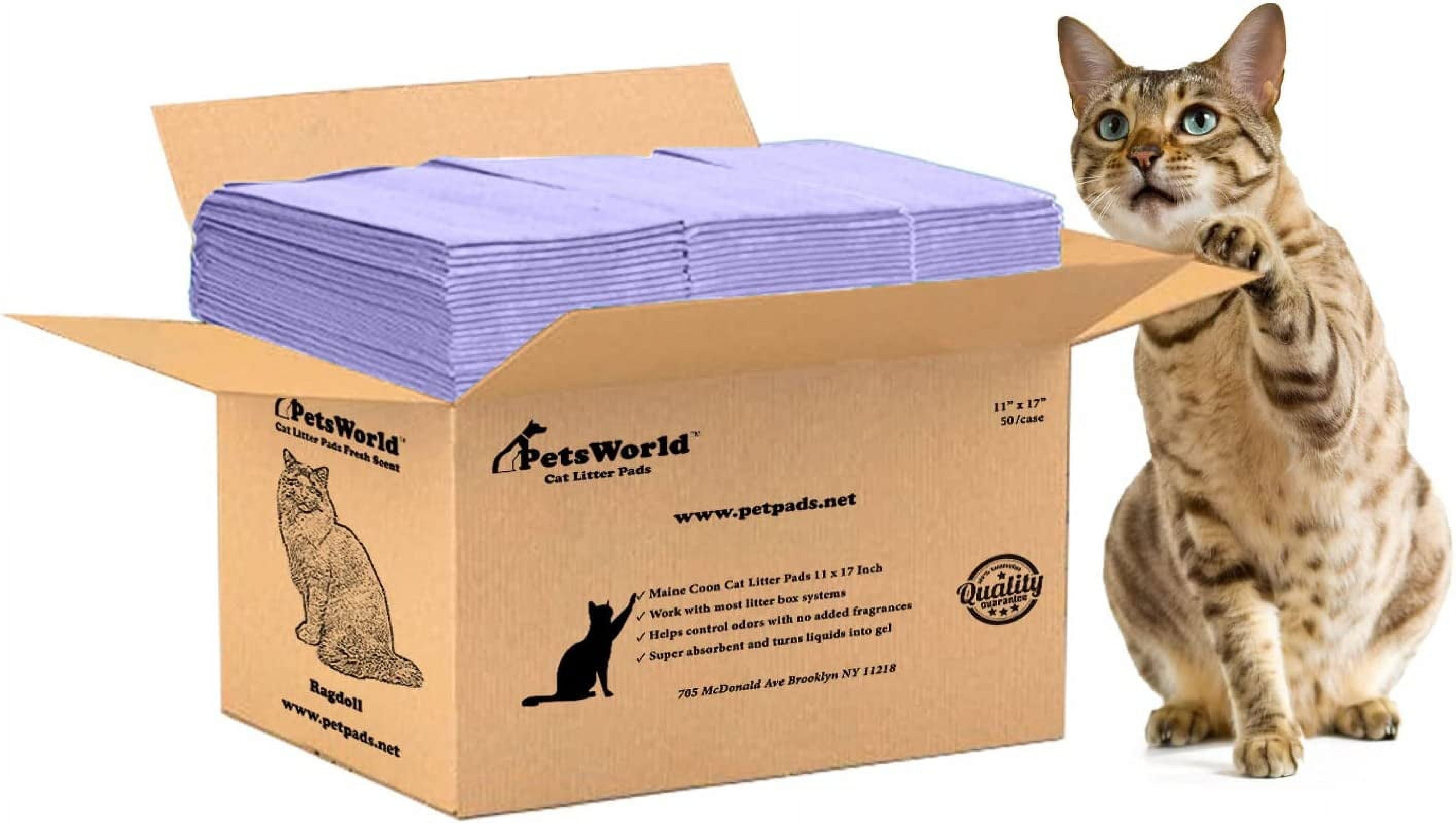 PETSWORLD Cat Pads Refills for Tidy Cats Breeze Litter System for Cat