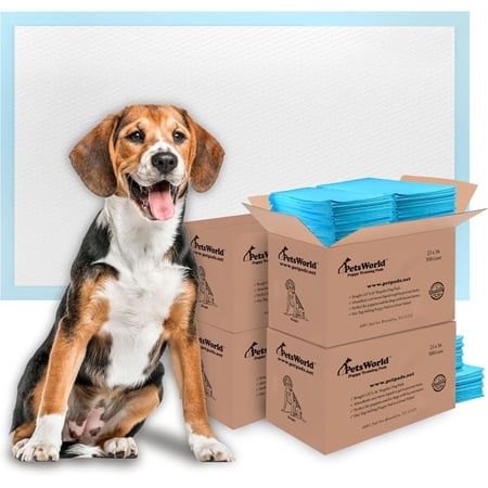 PETSWORLD Dog Puppy Training Pads 23x36, 1200 Ct