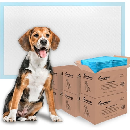 PETSWORLD Dog Puppy Training Pads 23x36, 1800 Ct