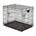 thumbnail image 1 of PETSWORLD Folding Dog Crate, Double Door, Folding Metal Dog Crates, 30 inch, 1 of 5