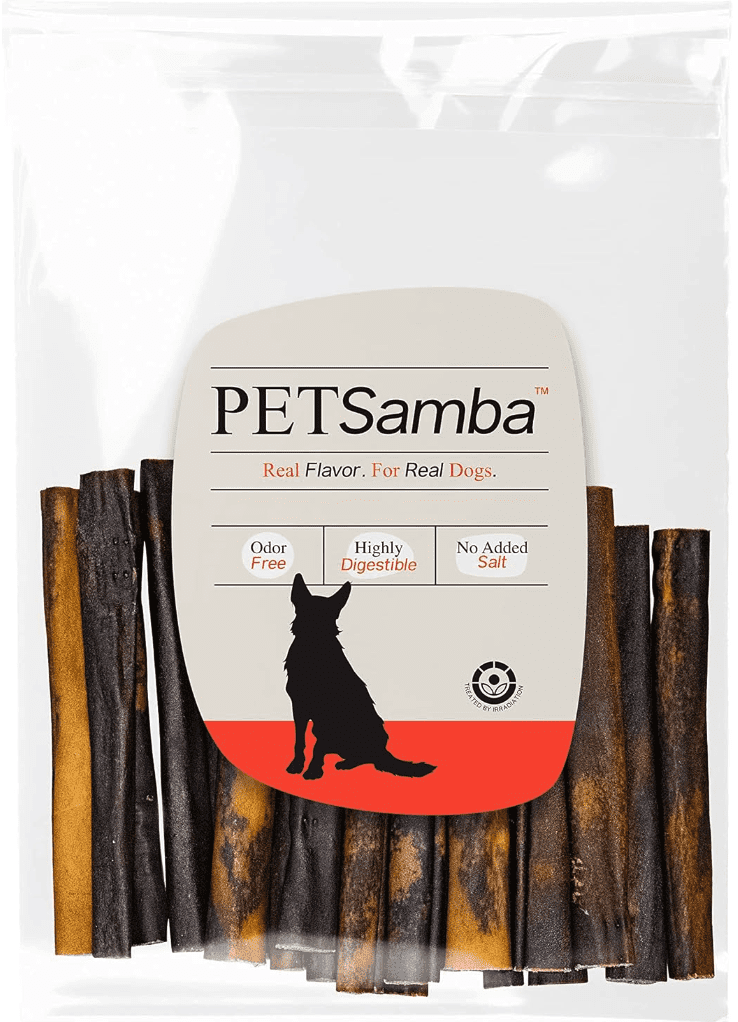 PETSamba 6 Inch Beef Collagen Sticks [20-Pack] – Collagen Bully Sticks for Dogs – All Natural – Highly Digestible