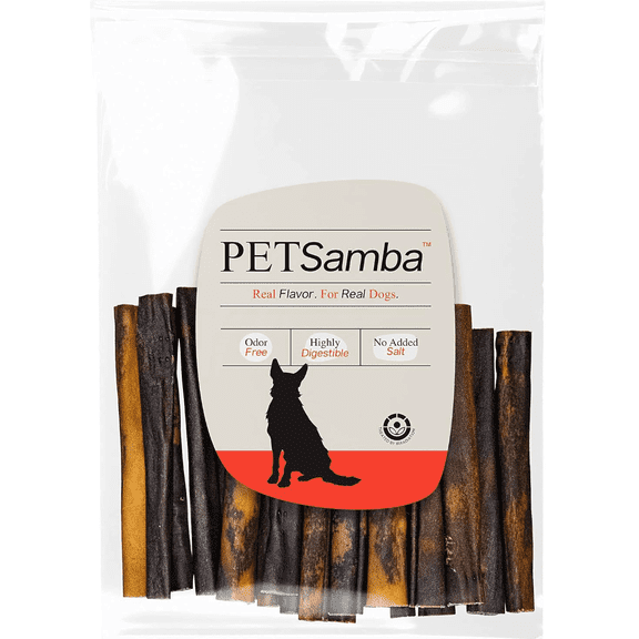 PETSamba 6 Inch Beef Collagen Sticks [20-Pack]  Collagen Bully Sticks for Dogs  All Natural  Highly Digestible