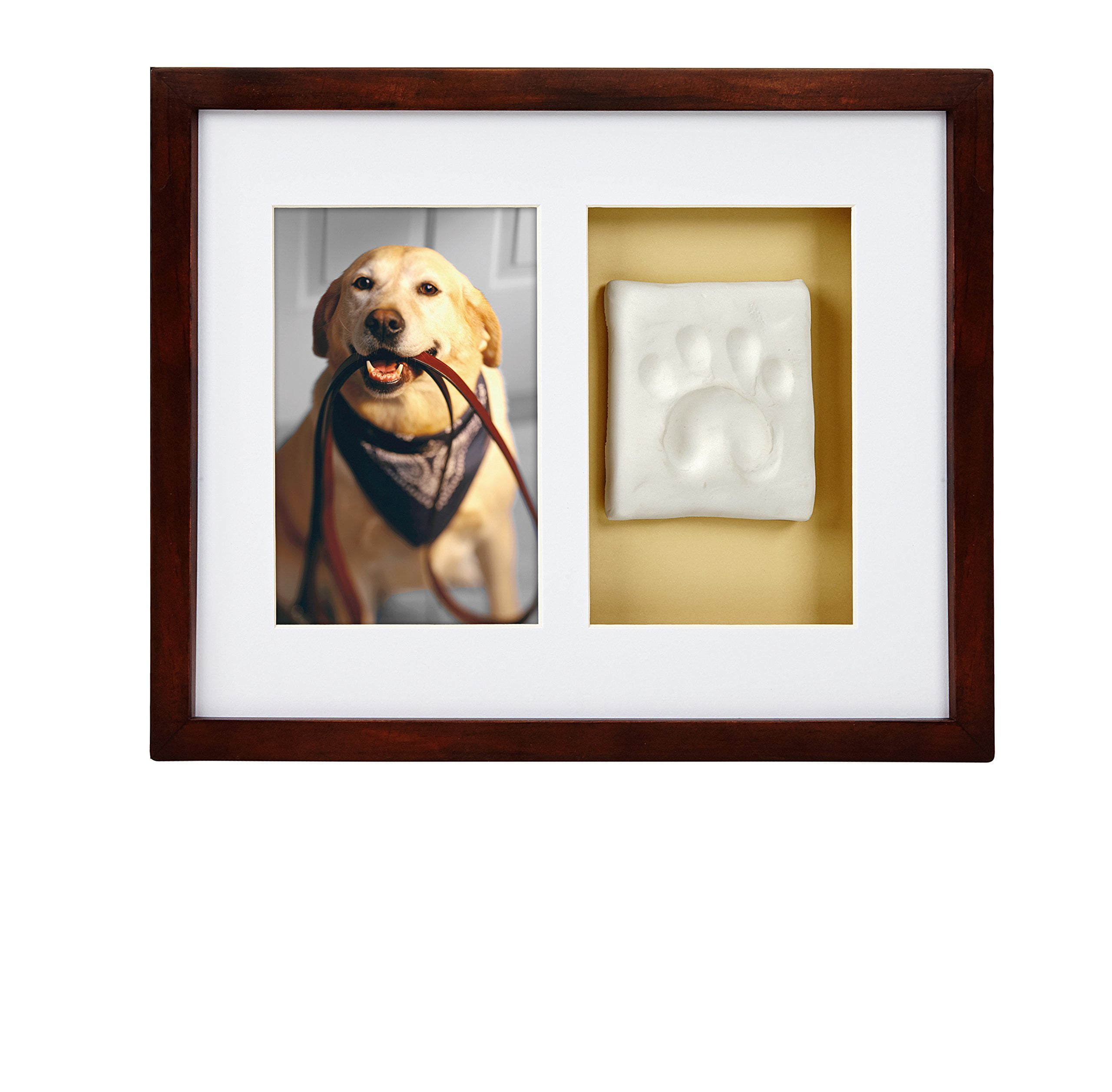 PETT Pet paw print frame with clay print kit and photo display