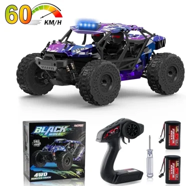 PETTEENMATE 1:16 Fast RC Car for Adults, 60+KMH High-Speed Car, Waterproof All Terrain RC Truck 4WD with 2.4 GHz Remote Control