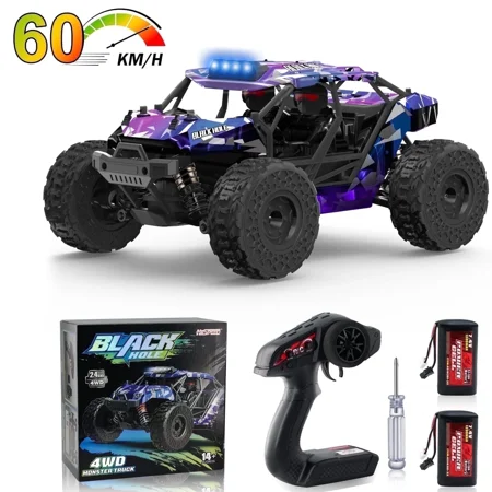 PETTEENMATE 1:16 Fast RC Car for Adults, 60+KMH High-Speed Car, Waterproof All Terrain RC Truck 4WD with 2.4 GHz Remote Control