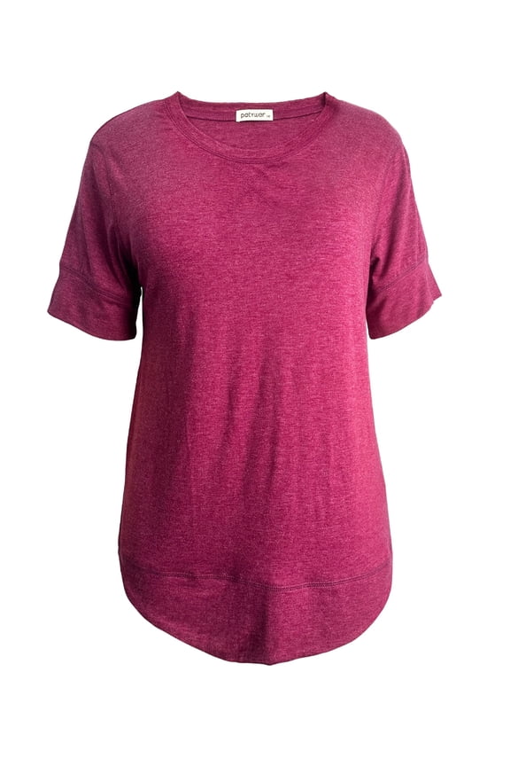 Women's Tee-Shirts Sleeve Spring Summer Classic Crew Neck Casual T-Shirt Fuchsia