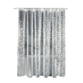 thumbnail image 1 of PEVA Bathroom Shower Curtain Liner, Waterproof, Mold and Mildew-Resistant Shower Curtains with Hooks, 72*72 inches Silver, 1 of 8