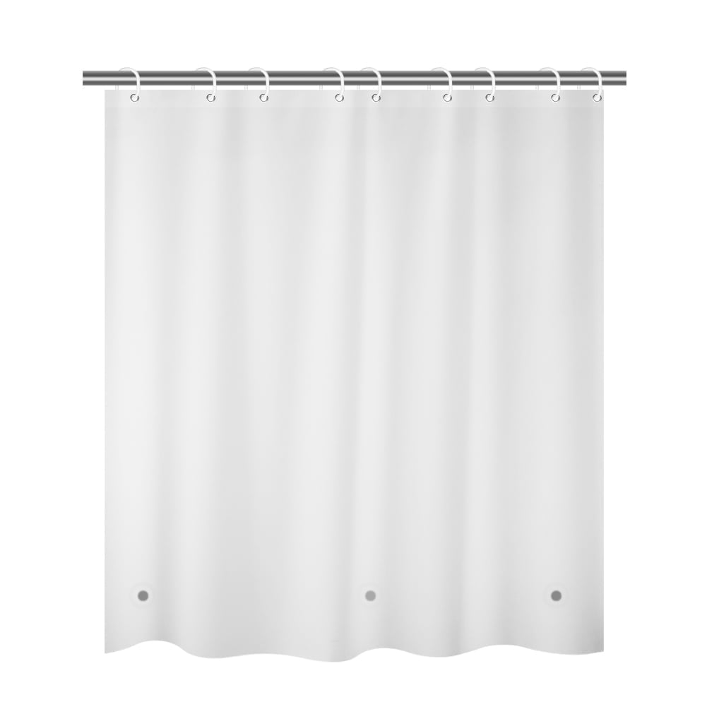 PEVA Bathroom Shower Stall Curtain Liner, 72" W x 72" H White ...