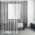 thumbnail image 1 of PEVA Clear Shower Curtain Liner, Heavy Duty Water-Repellent Liner,72"x72", 1 of 17