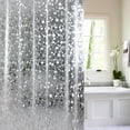 thumbnail image 1 of PEVA Clear Shower Curtain Liner, Heavy Duty Water-Repellent Liner,72"x72", 1 of 5