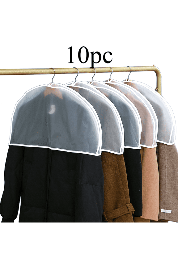 PEVA Closet Suit Shoulder Covers Set of 10, Durable Home Storage Solution