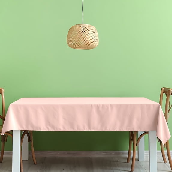 PEVA Disposable Solid Color Waterproof Tablecloth for Parties, 137x274cm, Oil-Proof Dining Protection