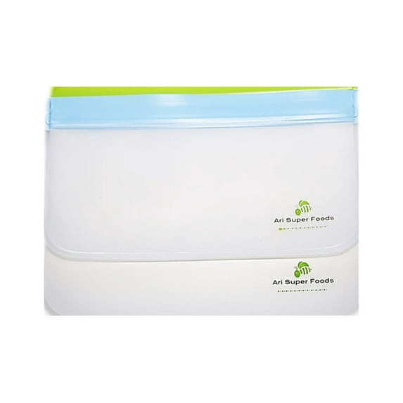 PEVA Freezer Storage Bags, Leak Proof, Waterproof, Washable and Reusable.