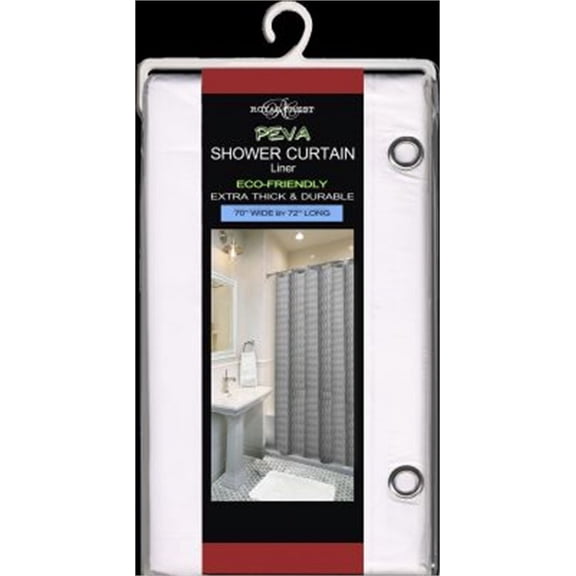 PEVA HVYWGHT SHOWER CURT WHITE