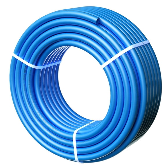 PEX A Flexible Pipe Tubing 3/4 Inch 100 Feet Blue for Hot Cold Potable Water Plumbing Applications with Free Cutter