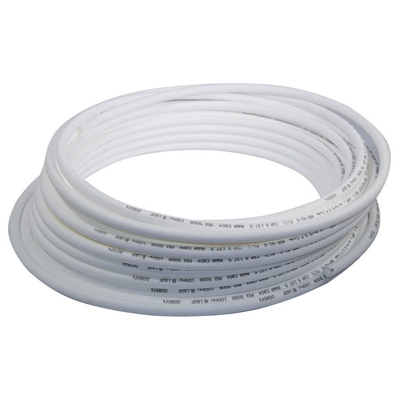 PEX-A Pipe 1 Inch x 500 Feet, White Tubing Water Plumbing, Potable Water Line, NSF Certified