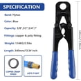 thumbnail image 1 of PEX Crimping Tool Set with Interchangeable Jaws for Copper Rings, 1 of 6