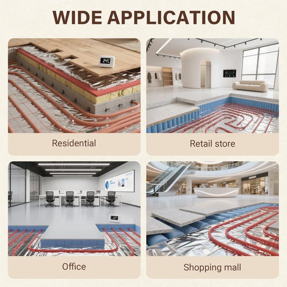 PEX Foamboard Stapler Kit with 1100 Staples, Stand Up PEX Staple Gun for Radiant Floor Heating, 1-1/2" Jam-Free Foamboard Staples Compatible with 1" & 2" Foam Board, Ergonomic D-Grip Handle$$Office