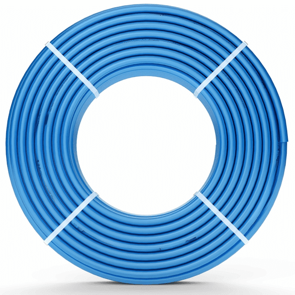 PEX Pipe 1/2 Inch, 300ft PEX-B Tubing for Water Lines - Blue - with Cutter & Clamps