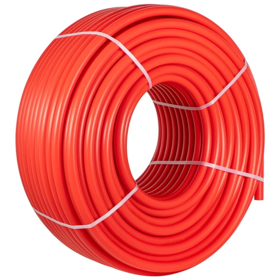 PEX Pipe, 1 Inch x 500 FT PEX Tubing, Non Oxygen Barrier Red PEX-B Pipe, Flexible PEX Water Line for RV Sewer Hose, Plumbing, Radiant Heating