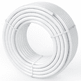 thumbnail image 1 of PEX Pipe 3/4 Inch, 100ft PEX-B Tubing for Plumbing - Hot & Cold Water Lines, Flexible PEX Pipe with Cutter & Clamps, White, 1 of 6