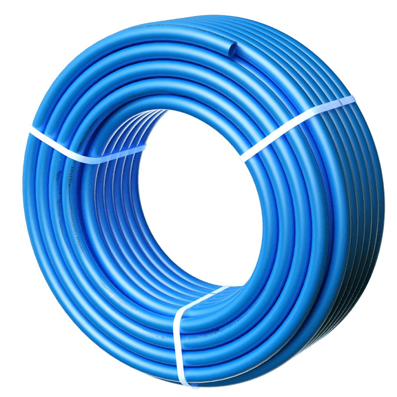 PEX Pipe 3/4 Inch 100ft, PEX-B Tubing for Hot & Cold Water, Plumbing Restoration & Radiant Heat - Includes Cutter & Clamps