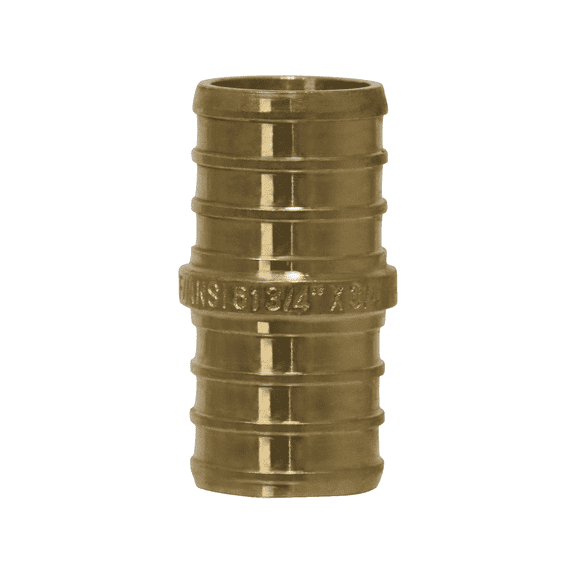 PEX Pipe Coupling Kit - 3/4" Lead-Free Brass Crimp Fittings (20-Pack), Heavy Duty Plumbing Connectors for Water Supply Systems